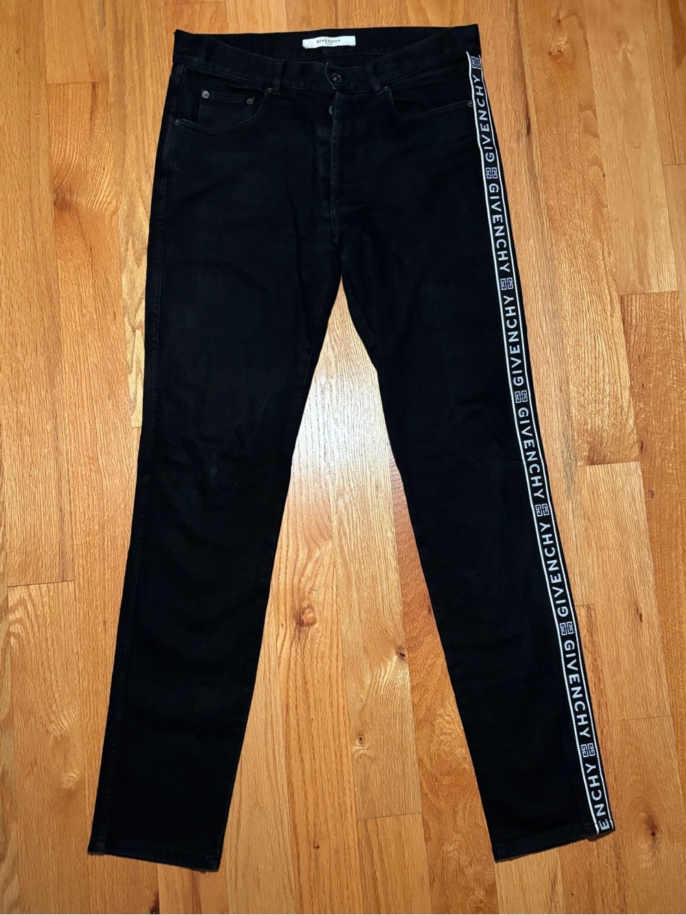 Givenchy 4G Logo Tape Runway Jeans